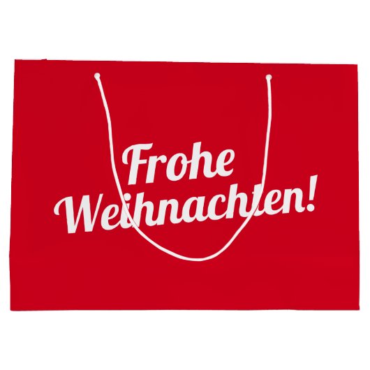 Deutsche Weihnachtsgeschenktasche Große Geschenktüte (Rückseite)