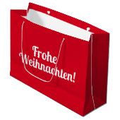 Deutsche Weihnachtsgeschenktasche Große Geschenktüte (Vorderseite Schrägansicht)