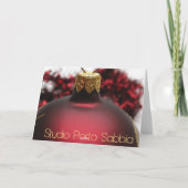 Deutsche Weihnachtskarte Feiertagskarte (Rückseite)