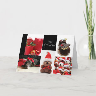 Deutsche Weihnachtskarte Feiertagskarte