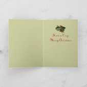 Deutsche Weihnachtskarte Feiertagskarte (Innenseite)