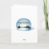 Deutsche Weihnachtskarte Feiertagskarte (Rückseite)