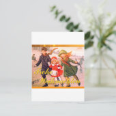 Deutsche Weihnachtskarte Frohe Weihnachten (Stehend Vorderseite)