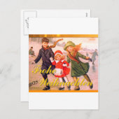 Deutsche Weihnachtskarte Frohe Weihnachten (Vorne/Hinten)