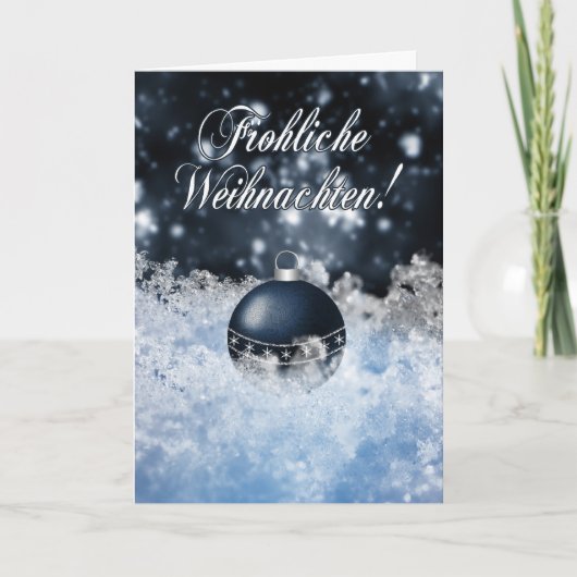 Deutsche Weihnachtskarte - Gesegnete Weihnachten (Vorderseite)