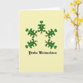 Deutsche Weihnachtskarte Karte (Gelbe Blume)