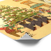 Deutsche Weihnachtskarte Poster (Ecke)