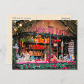 Deutsche Weihnachtskerzen Feiertagspostkarte (Vorne/Hinten)