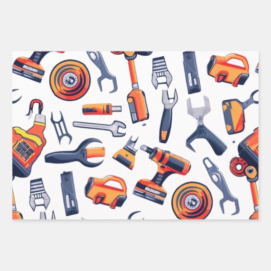 Deutsche Werkzeuge, schwere Umhüllung Geschenkpapier Set (Vorderseite 2)