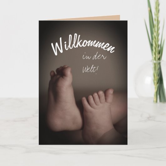 Deutsche Willkommen bei der World Greeting Card Karte (Vorderseite)