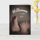 Deutsche Willkommen bei der World Greeting Card Karte (Gelbe Blume)