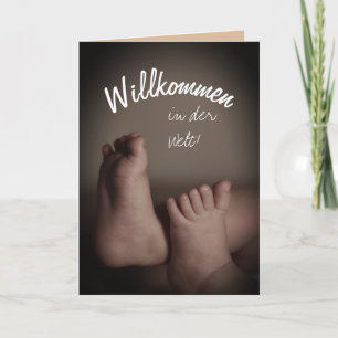 Deutsche Willkommen bei der World Greeting Card Karte