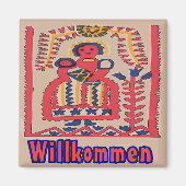 Deutsche Willkommensmutter und Kind Magnet (Vorne)