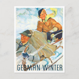 Deutsche Winter Vintage Postkarte