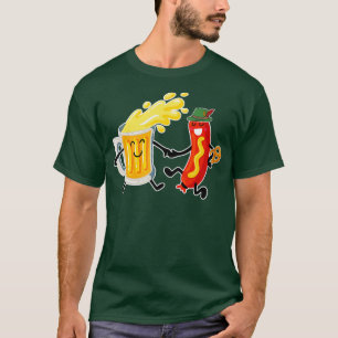 Deutsche Wurst Oktoberfest Wurst Bayerischer Bierl T-Shirt
