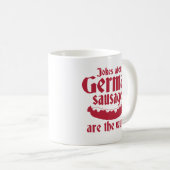 Deutsche Würste Kaffeetasse (VorderseiteRechts)