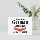 Deutsche Würste Postkarte (Stehend Vorderseite)