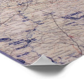 Deutsche WW2 Schlachtkarte! Russland! Poster (Ecke)