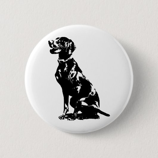 Deutsche Zeiger-Silhouette Button (Vorderseite)
