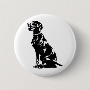 Deutsche Zeiger-Silhouette Button