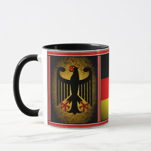 Deutscher Adler der deutschen Flagge, Deutschland Tasse (Links)