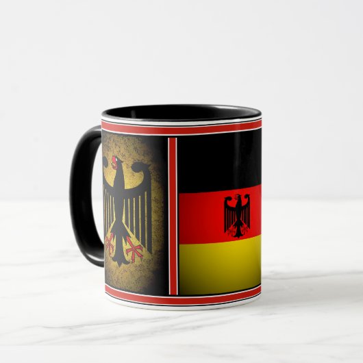 Deutscher Adler der deutschen Flagge, Deutschland Tasse (Vorderseite Links)