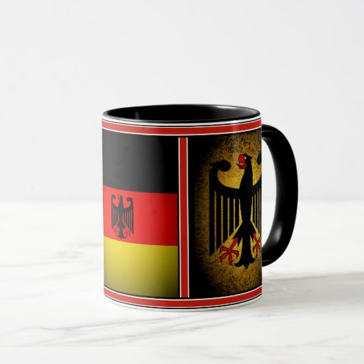 Deutscher Adler der deutschen Flagge, Deutschland Tasse (VorderseiteRechts)