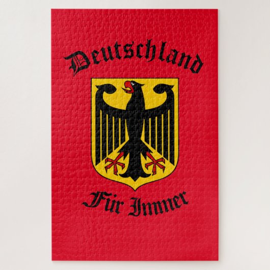 Deutscher Adler, Deutschland für immer/Pelz Immer Puzzle (Vertikal)