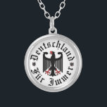 Deutscher Adler, Deutschland für immer/Pelz Immer Versilberte Kette<br><div class="desc">Anpassbar: Kann Stil,  Größe,  Farbe,  Position des Schriftartes ändern; Text oder Bilder hinzufügen oder entfernen: Wählen Sie eine andere Farbe,  Stil: Umstellung auf ein anderes Produkt: Weitere Informationen finden Sie auf der folgenden Seite: https://www.pinterest.com/ruannayoder/</div>