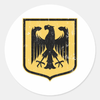 Deutscher Adler - Deutschland Wappen Runder Aufkleber