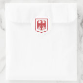 Deutscher Adler - Deutschland Wappen Runder Aufkleber (Tasche)