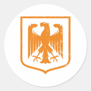 Deutscher Adler - Deutschland Wappen Runder Aufkleber