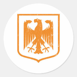 Deutscher Adler - Deutschland Wappen Runder Aufkleber