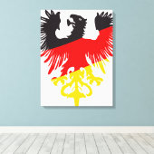 Deutscher Adler Leinwanddruck (Insitu (Holzboden))