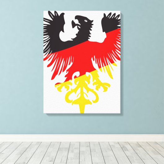 Deutscher Adler Leinwanddruck (Insitu (Holzboden))