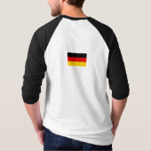 Deutscher Adler mit der Flagge Rückseite an T-Shirt (Rückseite)