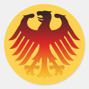 Deutscher Adler Runder Aufkleber