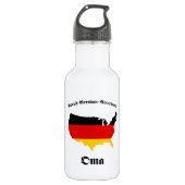 Deutscher Amerikaner Oma - Oma - Großmutter Edelstahlflasche (Vorderseite)