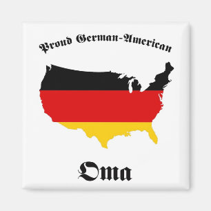 Deutscher Amerikaner Oma - Oma - Großmutter Magnet