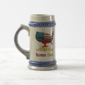 Deutscher Amerikaner Stein Bierglas (Links)