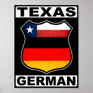 Deutscher Amerikaner Texas Poster