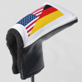 Deutscher amerikanischer Prix - Deutschland Flagge Golf Headcover (3/4 Vorderseite)