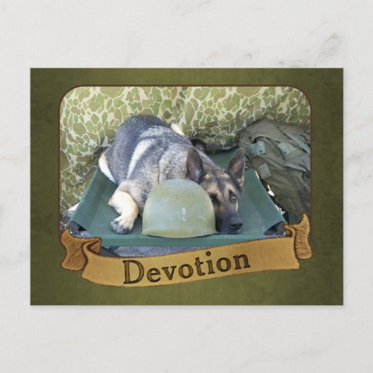 Deutscher Armeeheld Postkarte (Vorderseite)