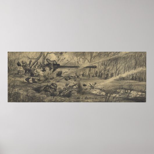 Deutscher Artilleriejäger Poster (Vorne)