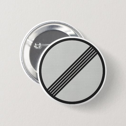 Deutscher Autobahnlandstraßen-Zeichenknopf Button (Vorne & Hinten)