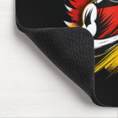 Deutscher Badminton-Enthusiast Schläger Shuttle De Mousepad (Ecke)