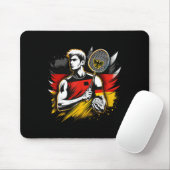 Deutscher Badminton-Enthusiast Schläger Shuttle De Mousepad (Mit Mouse)