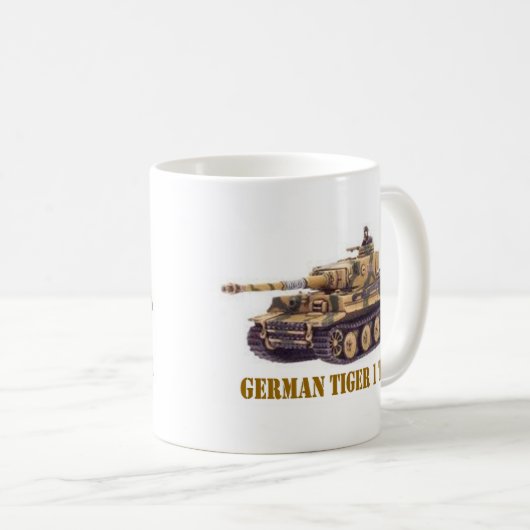 DEUTSCHER BEHÄLTER DES TIGER-1 KAFFEETASSE (VorderseiteRechts)