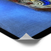 Deutscher Bierstein w/Hinged Lid Blue Green Poster (Ecke)