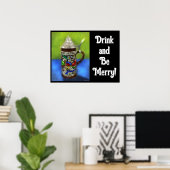 Deutscher Bierstein w/Hinged Lid Blue Green Poster (Heimbüro)